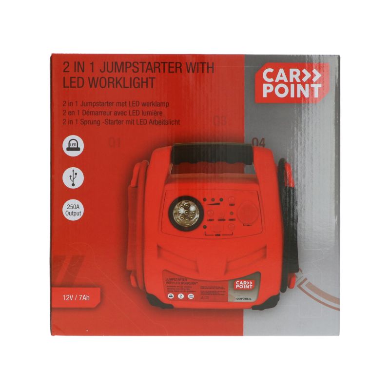 Carpoint Carpoint Jumpstarter 12V/7AH 2in1 LED 0177716
