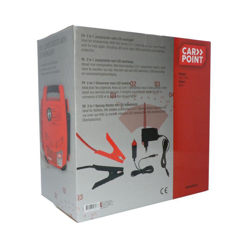 Carpoint Carpoint Jumpstarter 12V/17AH 2in1 LED 0177717