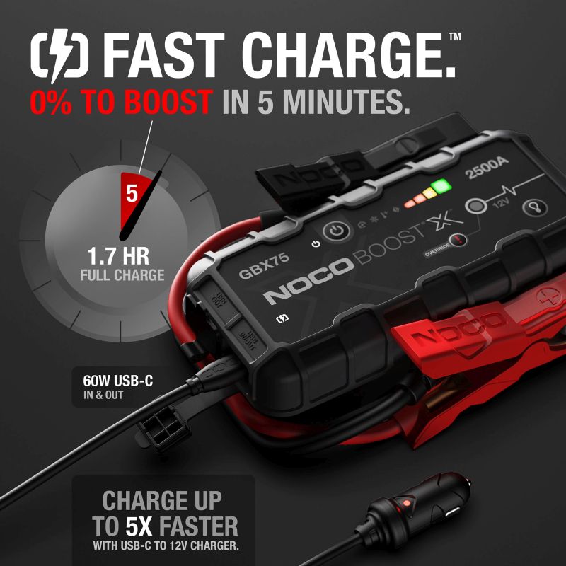 Noco Noco Boost X Lithium Jump Starter GBX75 2500A  0180020