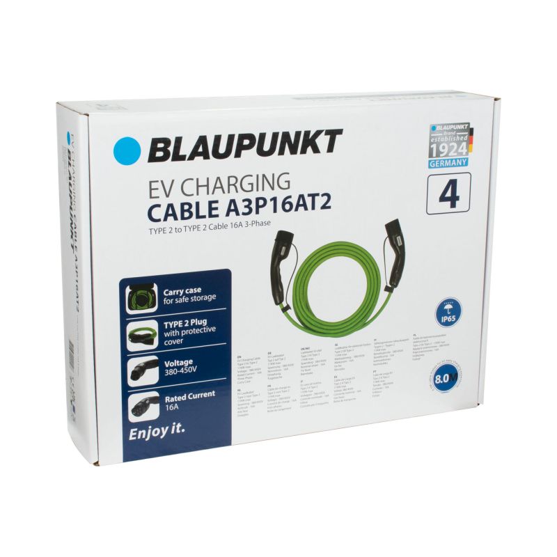Blaupunkt Blaupunkt Laadkabel Elektrische Auto Type2>2 16A 3ph A3P16AT2 0270005