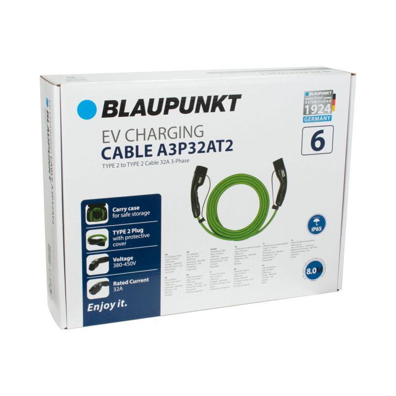 Blaupunkt Blaupunkt Laadkabel Elektrische Auto Type2>2 32A 3ph A3P32AT2 0270006
