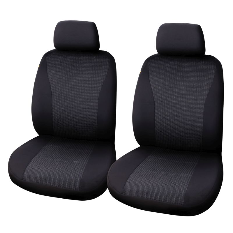 Carpoint Carpoint Stoelhoesset Vienna 4 Delig Zwart/Grijs 0310357