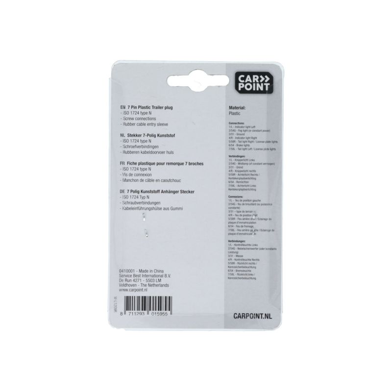 Carpoint Carpoint 7-Polige Kunststof Stekker 0410001