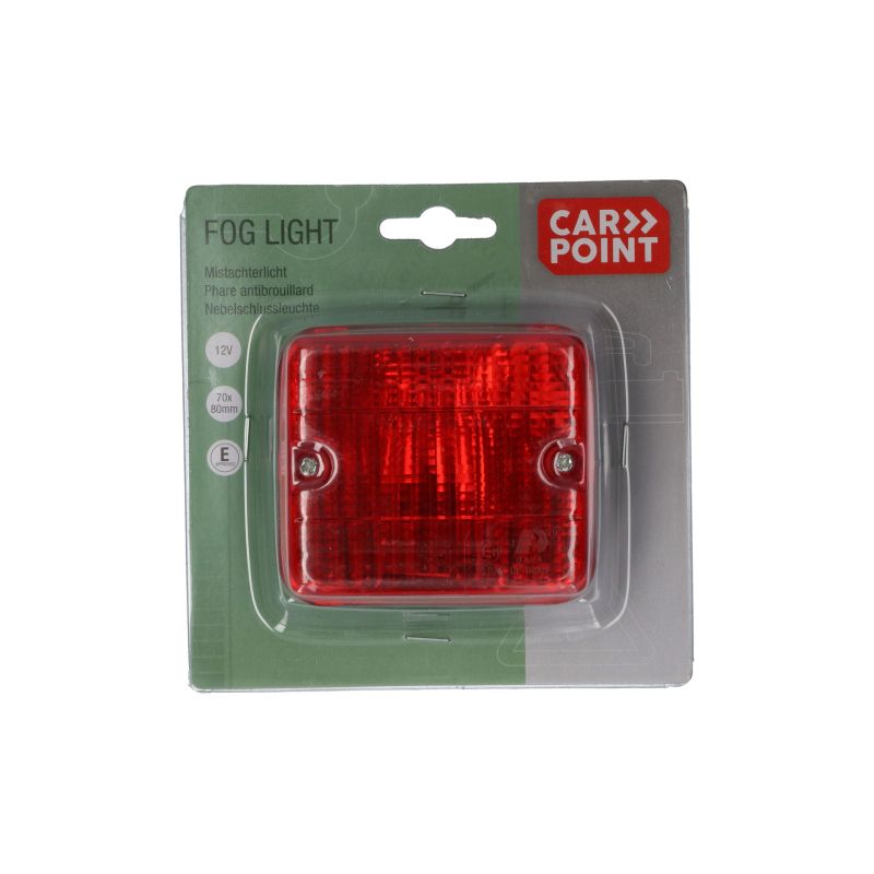 Carpoint Mistachterlicht 70x80mm 12V e4-47333 0413920