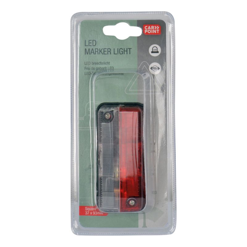 Carpoint Carpoint 12V Breedtelicht Rood/Wit 37x93mm 0414028