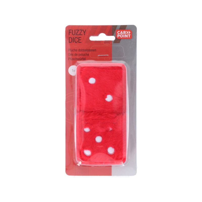 Carpoint Carpoint Pluche Dobbelstenen Rood 0510079