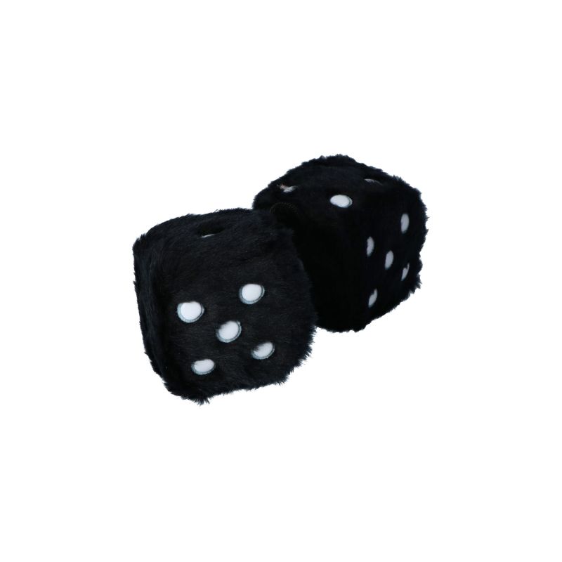 Carpoint Carpoint Pluche Dobbelstenen Zwart 0510080