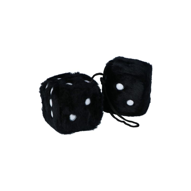 Carpoint Carpoint Pluche Dobbelstenen Zwart 0510080