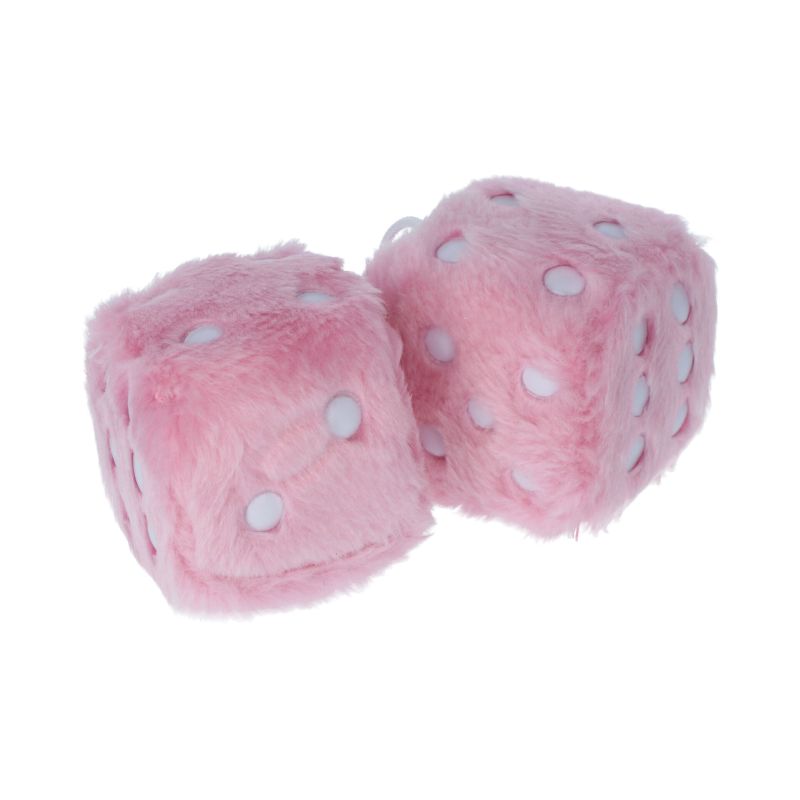 Carpoint Carpoint Pluche Dobbelstenen Roze 0510085