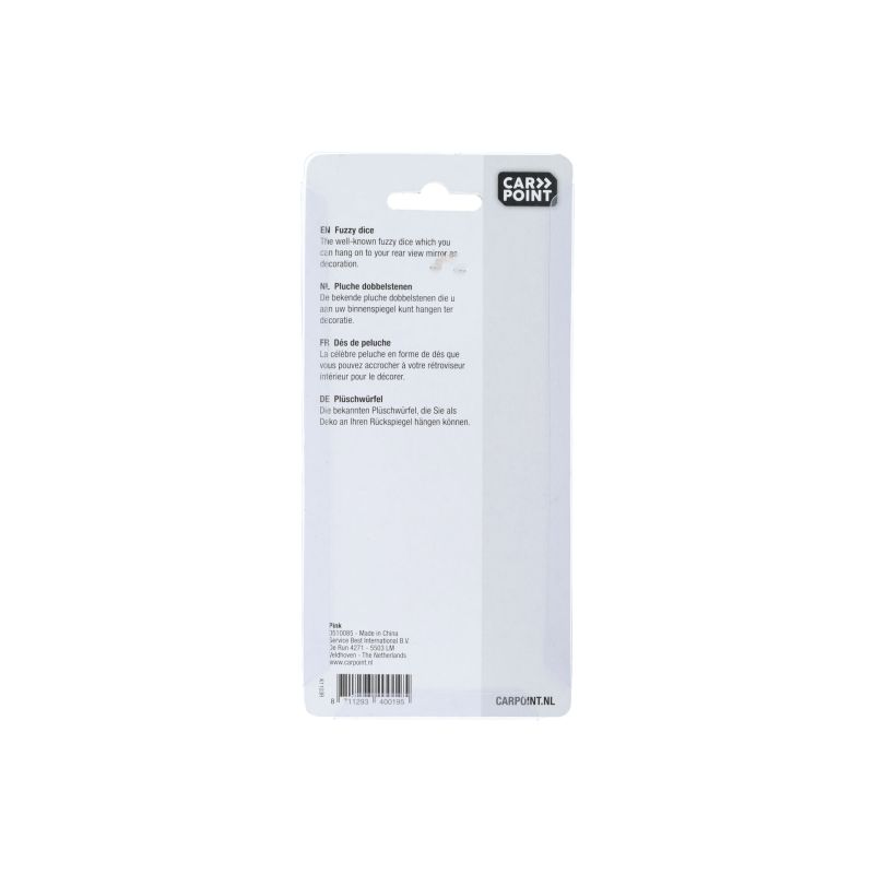 Carpoint Carpoint Pluche Dobbelstenen Roze 0510085