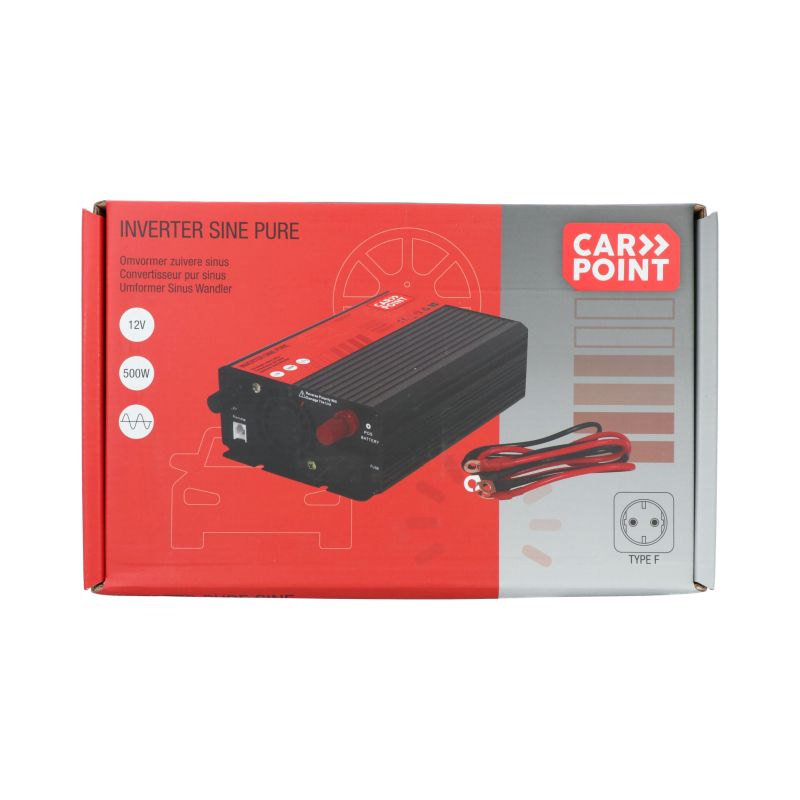 Carpoint Carpoint Pure Sinus Omvormer 12V>230V 500W  0510364
