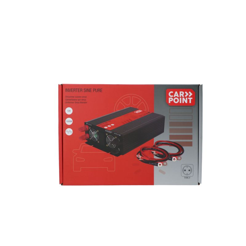 Carpoint Carpoint Pure Sinus Omvormer 12V>230V 1500W 0510365