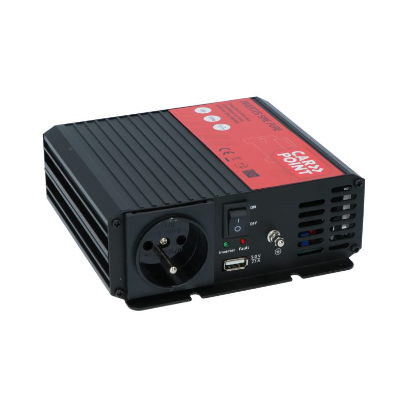 Carpoint Carpoint Pure Sinus Omvormer 12V>230V 300W Frans/Belgisch stopcontact 0510366