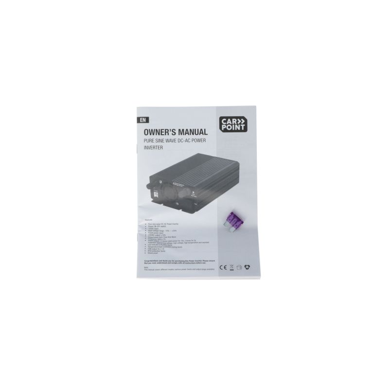 Carpoint Carpoint Pure Sinus Omvormer 12V>230V 300W Frans/Belgisch stopcontact 0510366