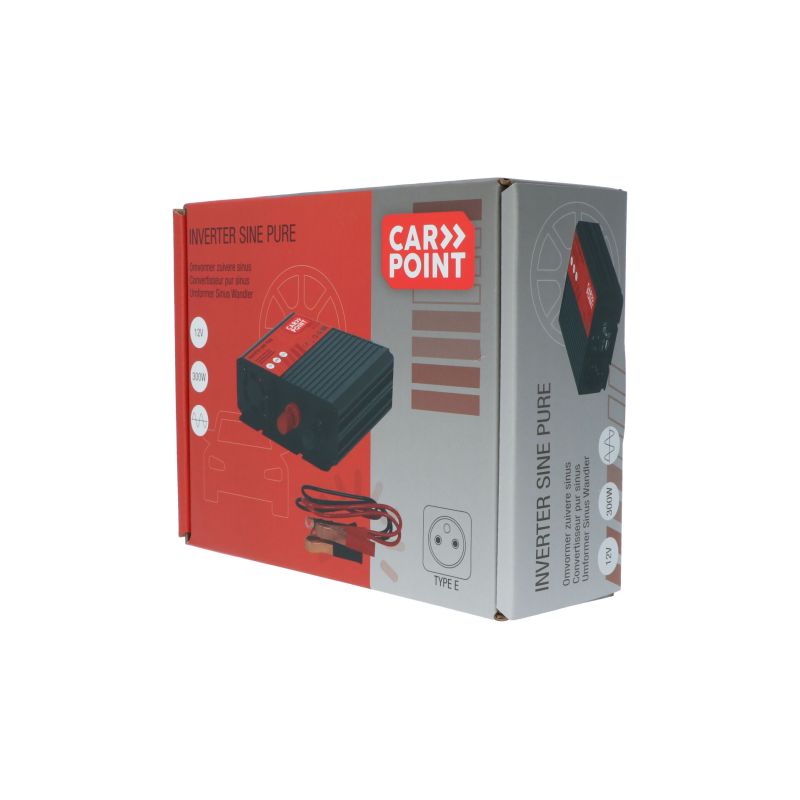 Carpoint Carpoint Pure Sinus Omvormer 12V>230V 300W Frans/Belgisch stopcontact 0510366