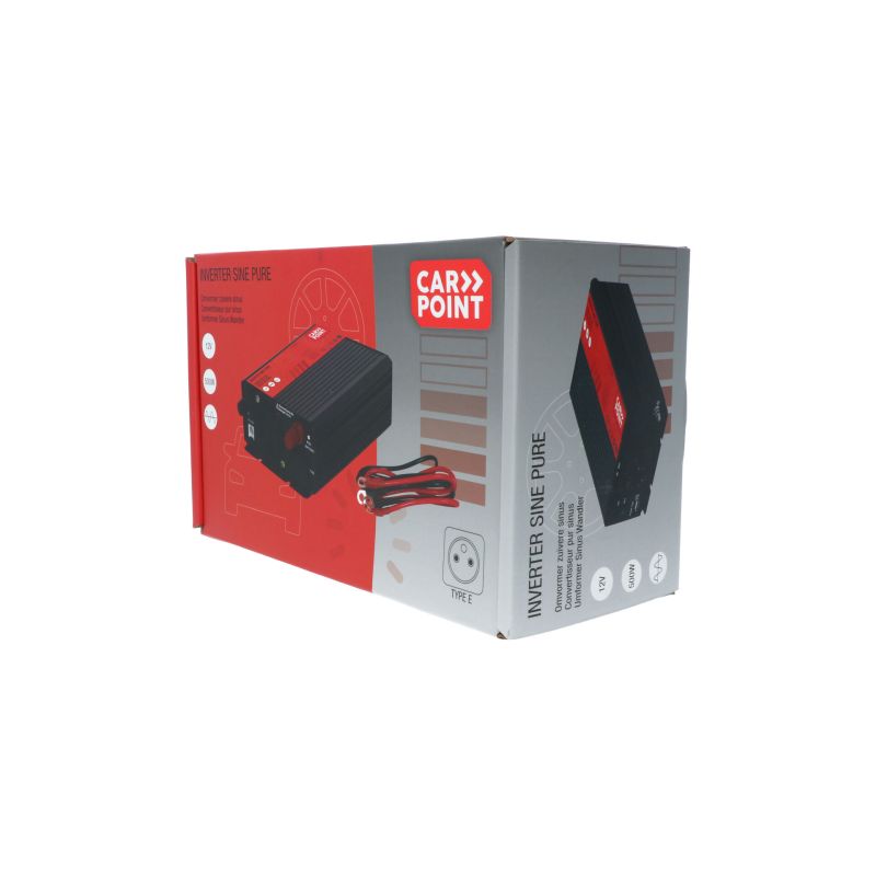 Carpoint Carpoint Pure Sinus Omvormer 12V>230V 500W Frans/Belgisch stopcontact 0510367