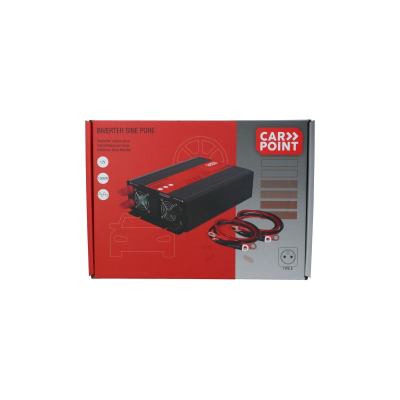 Carpoint Carpoint Pure Sinus Omvormer 12V>230V 1500W Frans/Belgisch stopcontact 0510368