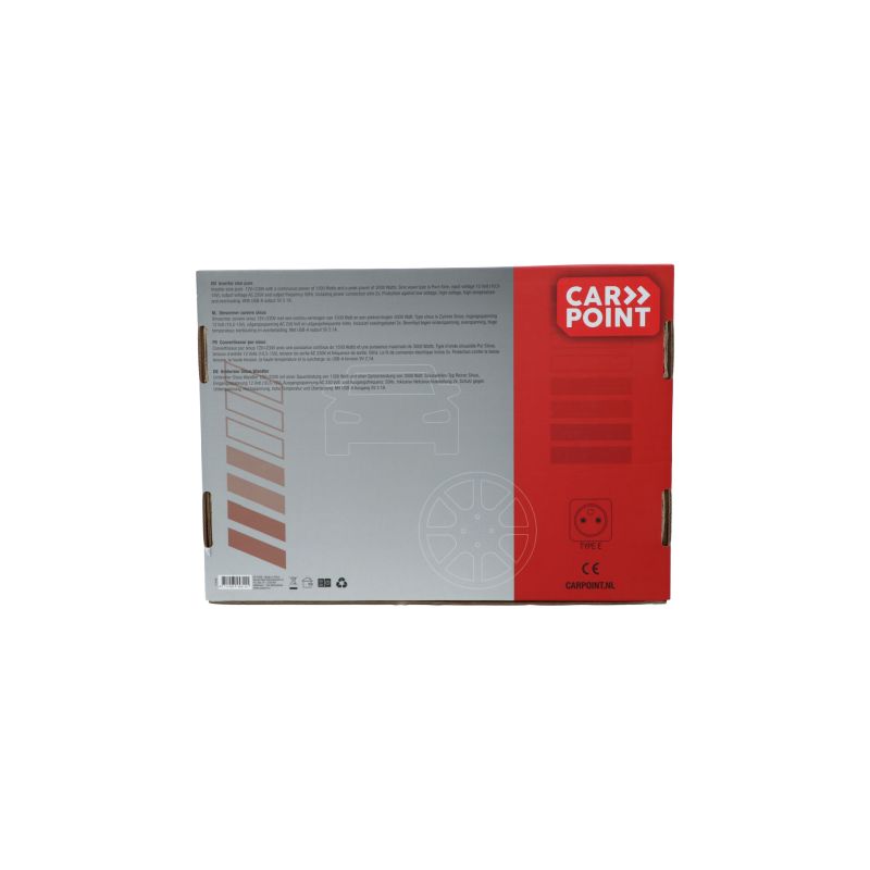 Carpoint Carpoint Pure Sinus Omvormer 12V>230V 1500W Frans/Belgisch stopcontact 0510368