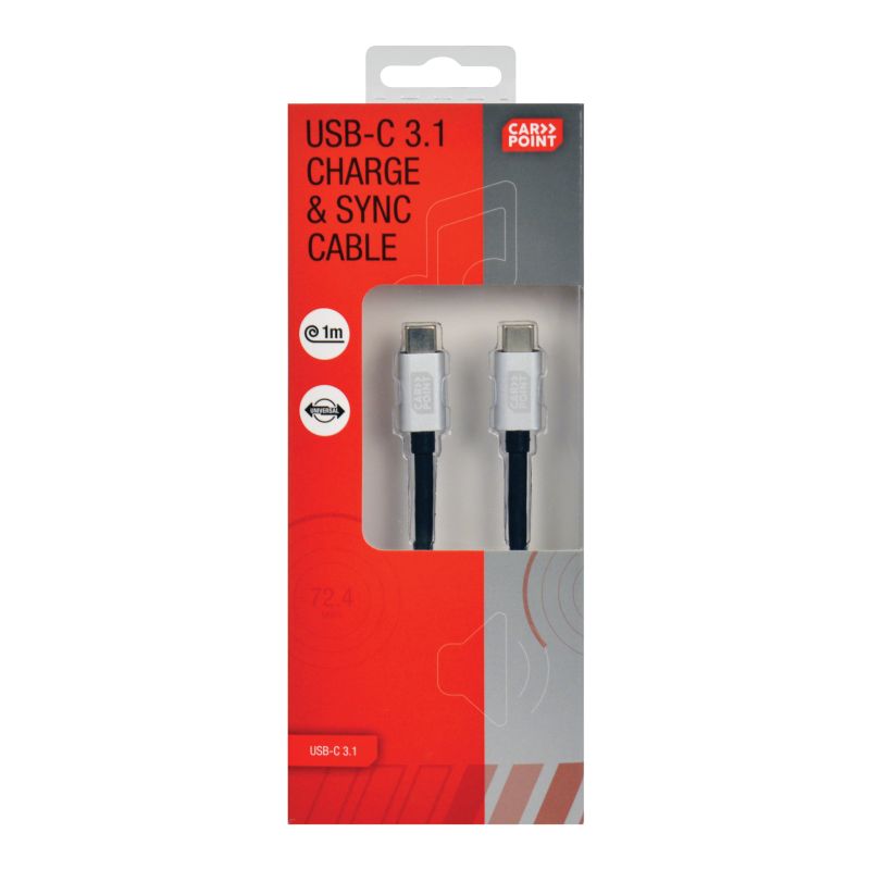 Carpoint Carpoint USB 3.1>Type C Laadkabel 0517027