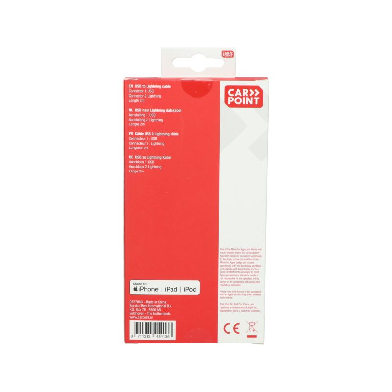 Carpoint Carpoint USB>Lightning kabel 2 Meter  0517069