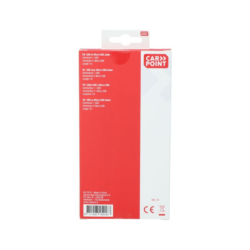 Carpoint Carpoint USB>Micro USB kabel 1 Meter 0517072