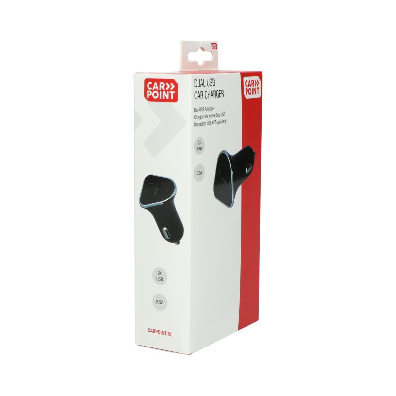 Carpoint Carpoint 12/24V Duo USB Autolader 2.5A 0517074