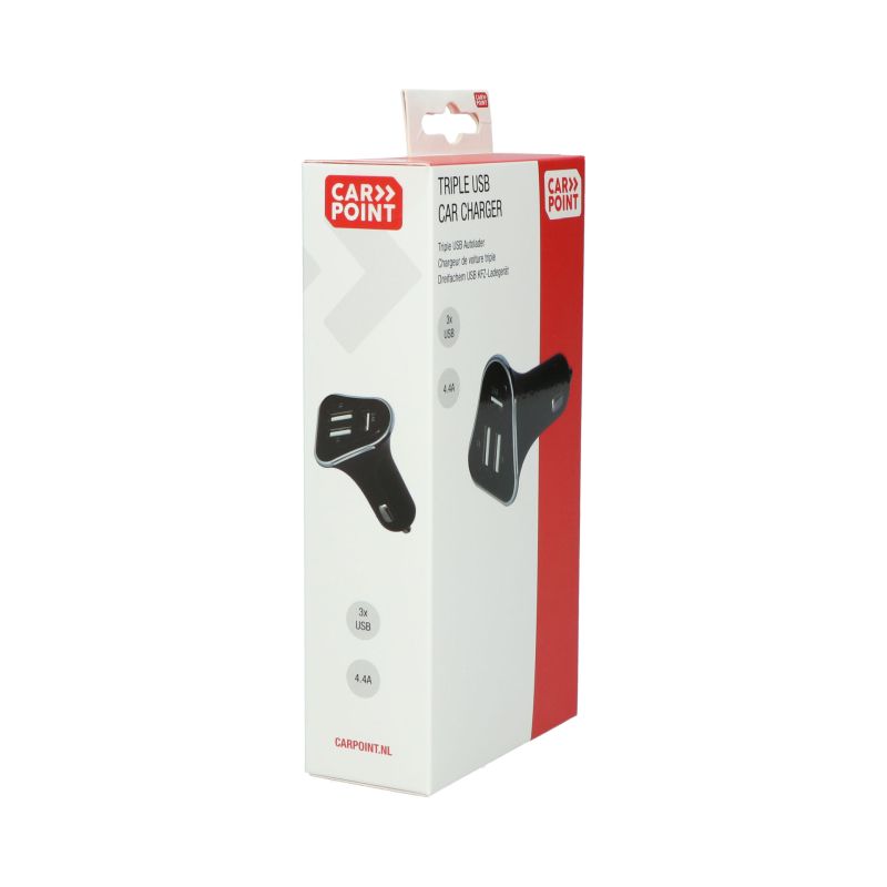 Carpoint Carpoint 12/24V Triple USB Autolader 4.4A 0517075