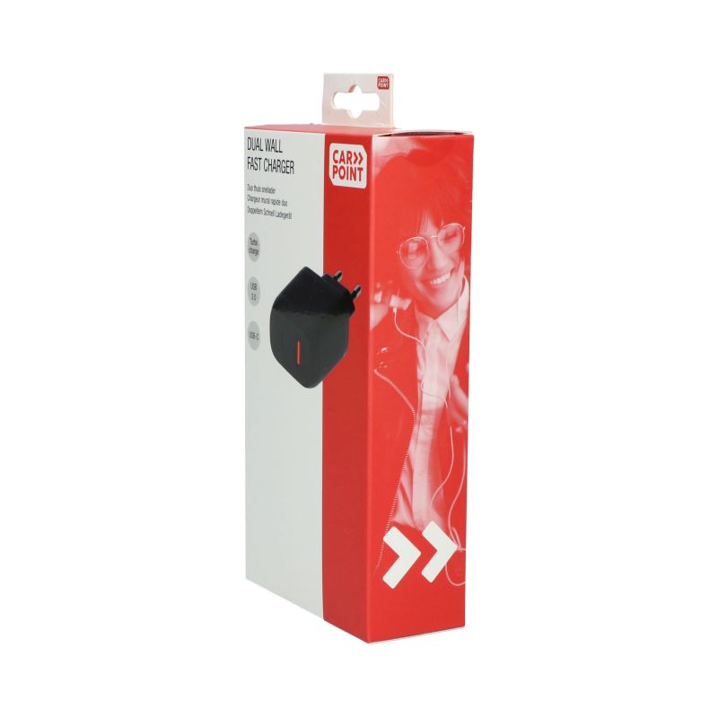 Carpoint Carpoint Duo Thuis Snellader 20W USB-C + 18W USB 3.0 0517078