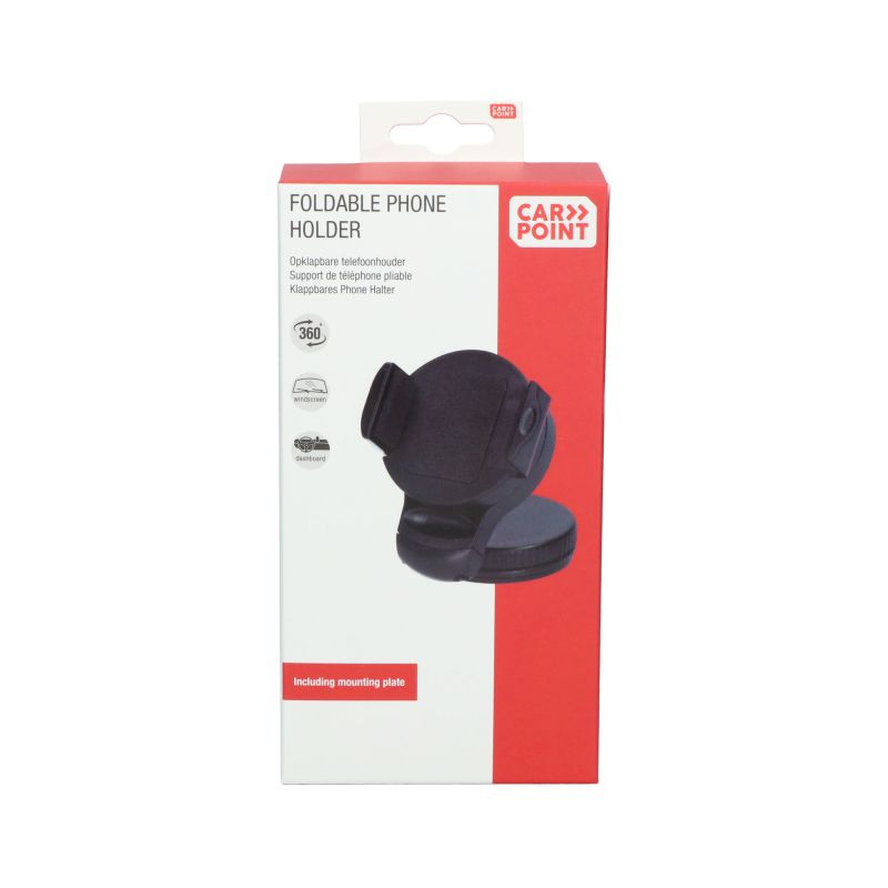 Carpoint Carpoint Draagbare Opklapbare Smartphone Houder Klem Rond 0517079