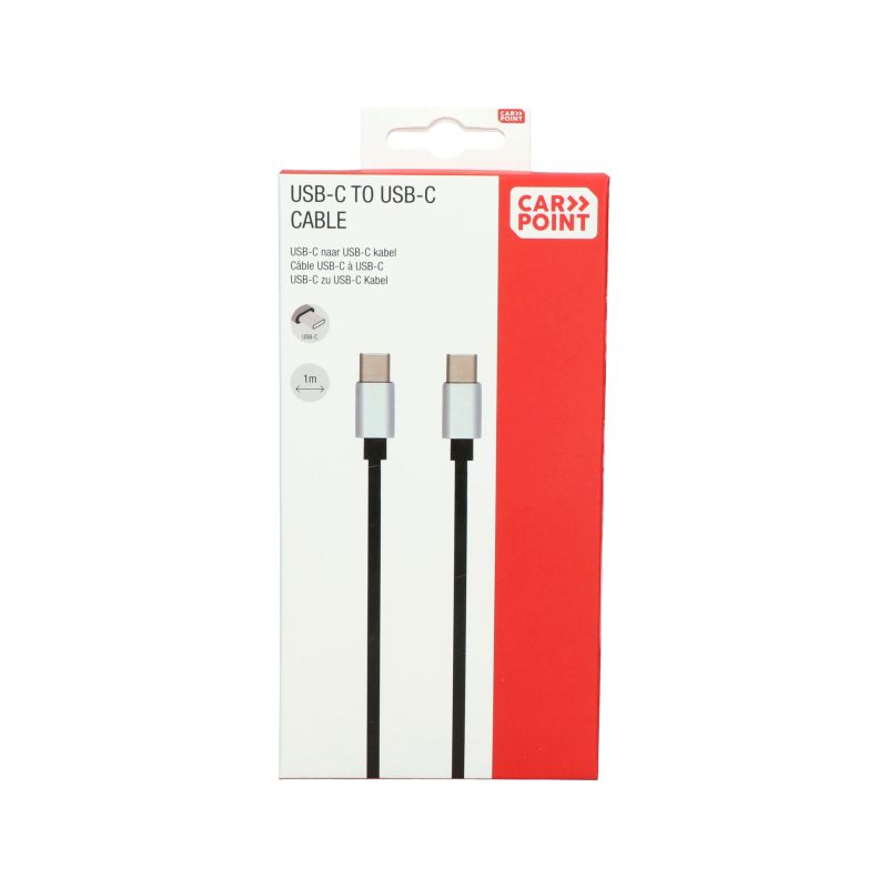 Carpoint Carpoint USB-C >USB-C kabel 1 Meter 0517081