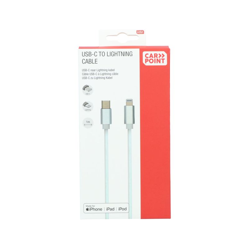 Carpoint Carpoint USB-C > Lightning Kabel 1 Meter  0517083