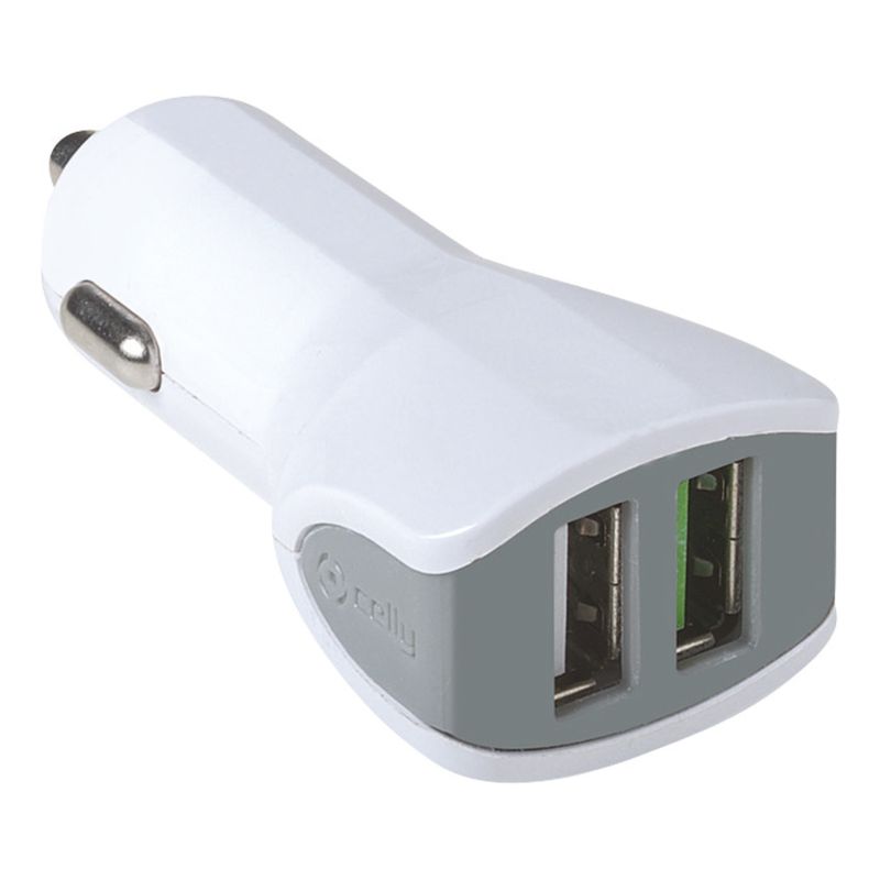 Celly Celly Autolader 2 USB 3.4A  wit 0517541