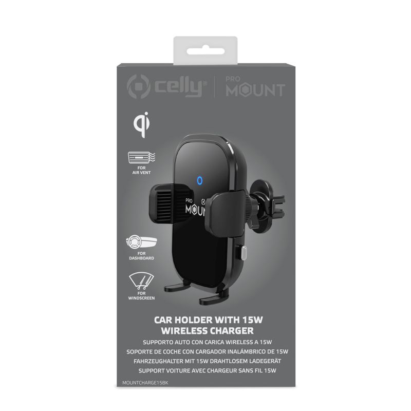 Celly Draadloze telefoon houder 15W BK 0517593