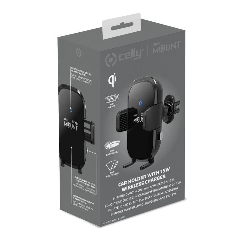 Celly Draadloze telefoon houder 15W BK 0517593