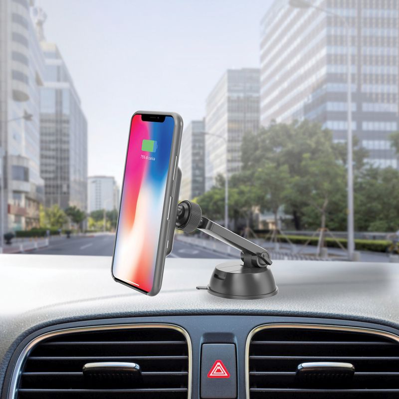 Celly Celly Magnetische telefoonhouder Ghost + Draadloze Lader   0517610