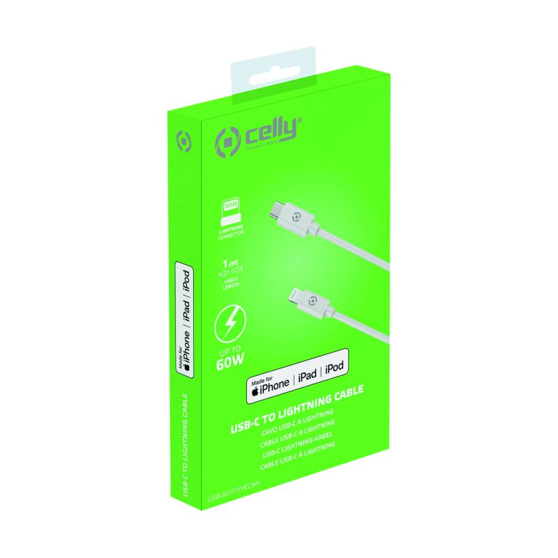 Celly Celly USB-C > Lightning Kabel  0517625