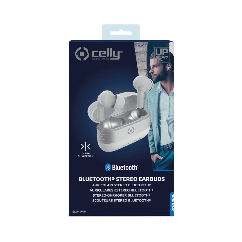 Celly Celly Slim1 Bluetooth Oordopjes wit 0517645
