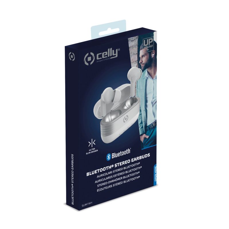 Celly Celly Slim1 Bluetooth Oordopjes wit 0517645