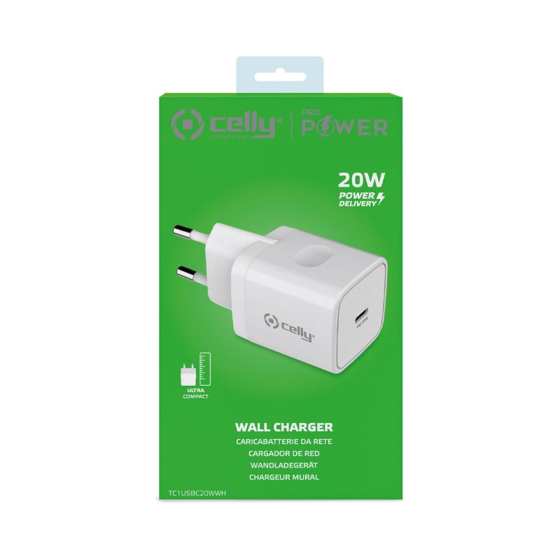 Celly Celly thuislader USB-C 20 Watt 0517648