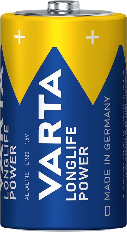 Varta Varta Batterijen Longlife Power LR20/D 1,5V 0568043