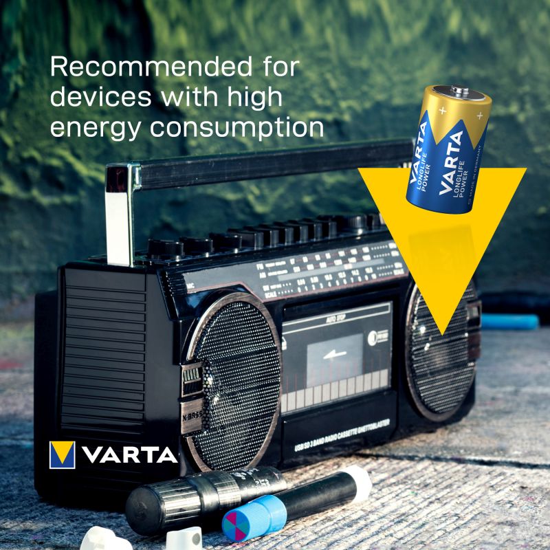 Varta Varta Batterijen Longlife Power LR20/D 1,5V 0568043