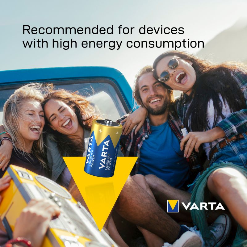 Varta Varta Batterijen Longlife Power LR20/D 1,5V 0568043