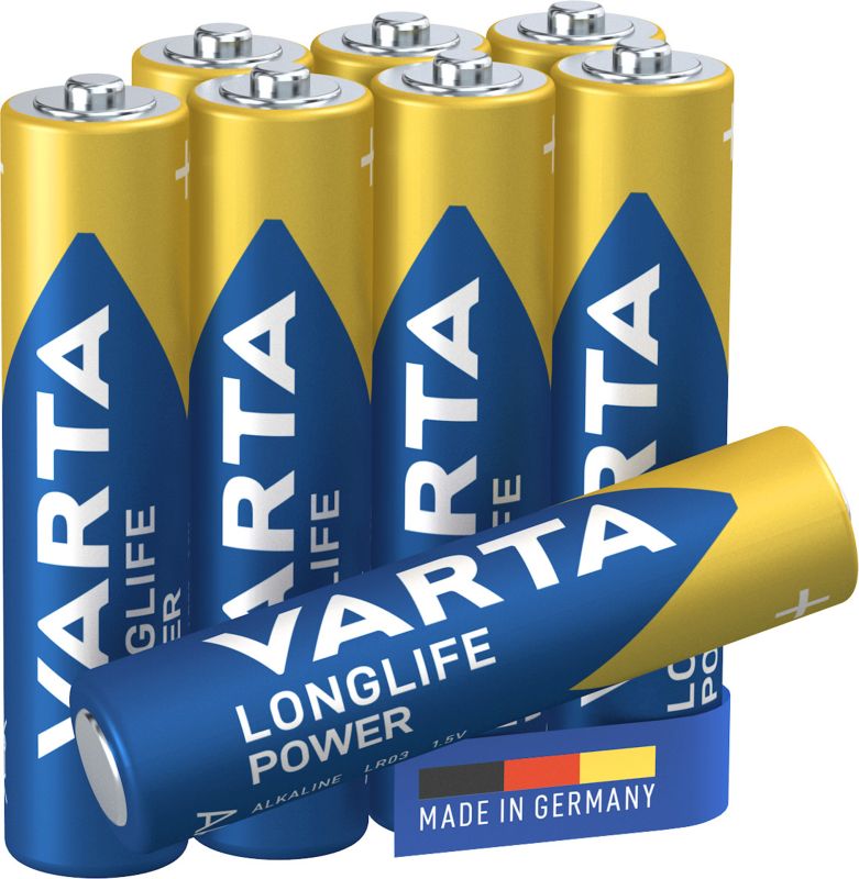 Varta Varta Batterijen Longlife Power LR03/AAA 1,5V 8 stuks 0568045
