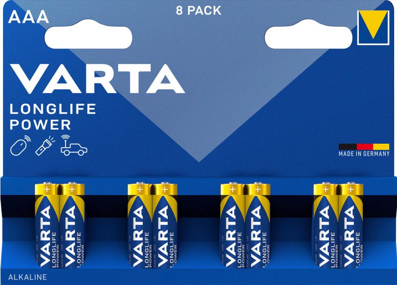 Varta Varta Batterijen Longlife Power LR03/AAA 1,5V 8 stuks 0568045