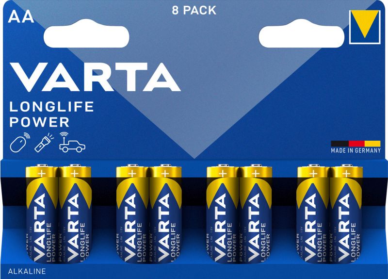 Varta Varta Batterijen Longlife Power LR6/AA 1,5V 8 stuks 0568046