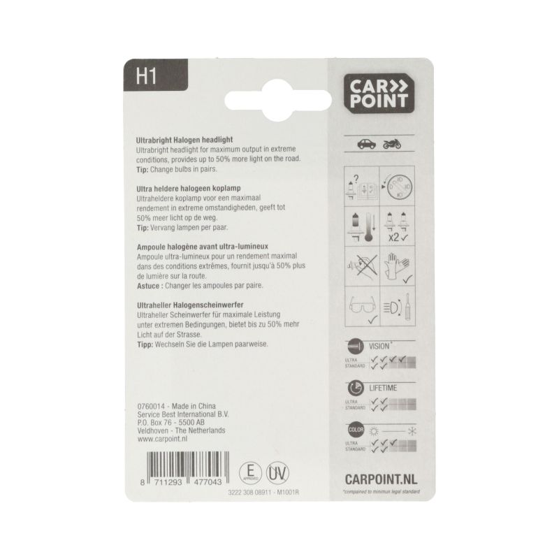 Carpoint Carpoint Ultrabright Autolamp H1 12V 55W 0760014