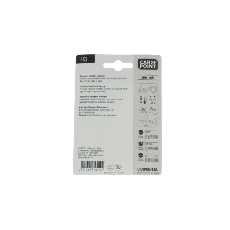 Carpoint Carpoint Premium Autolamp H3 12V 55W 0760031