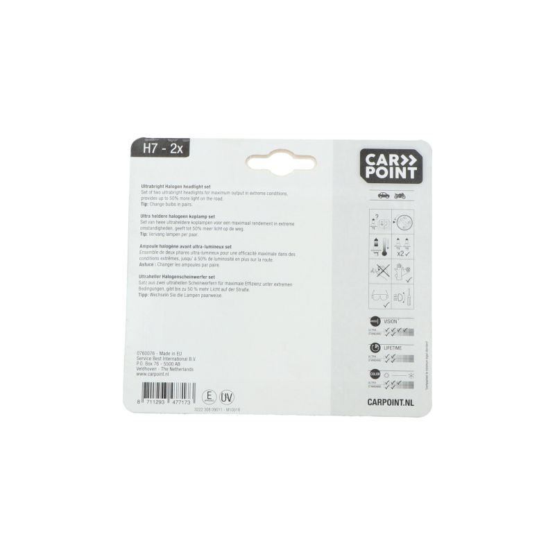 Carpoint Carpoint Ultrabright Autolamp H7 12V 55W 2 Stuks 0760076
