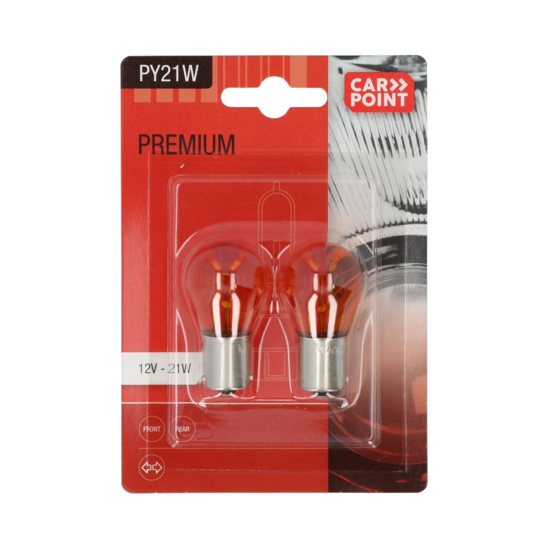 Carpoint Carpoint Premium Autolampen 12V PY21W 2 Stuks 0760103