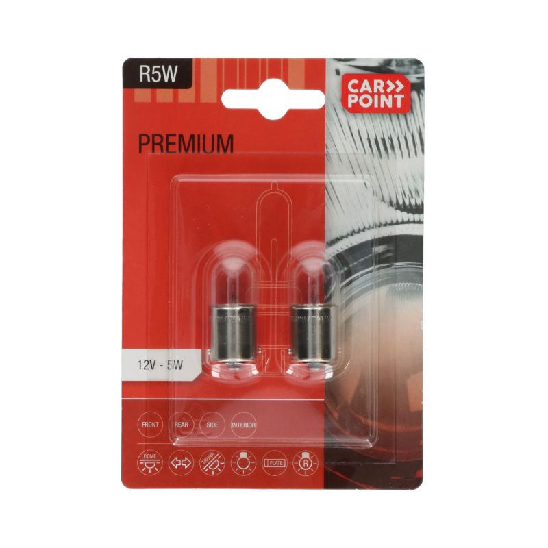 Carpoint Carpoint Premium Autolampen 12V R5W 2 Stuks 0760120